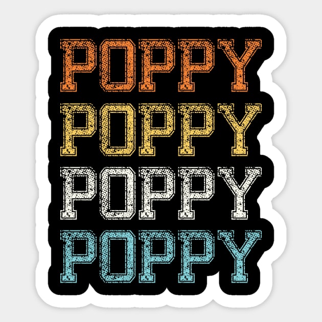 Cool Gift for poppy retro graphic Sticker by MinyMerch